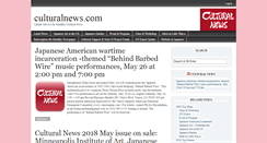 Desktop Screenshot of culturalnews.com